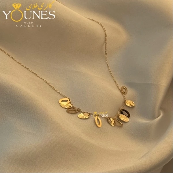گردنبند طلا بیضی